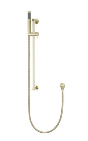 Meir Round Hand Shower on Column in Tiger Bronze Gold Finish