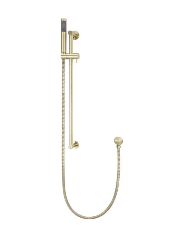 Meir Round Hand Shower on Column in Tiger Bronze Gold Finish