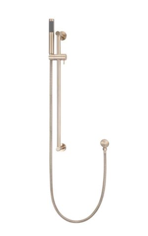 Meir Round Hand Shower on Column in Tiger Bronze Gold Finish