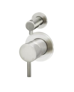 Meir Round Wall Diverter Mixer in PVD Brushed Nickel Finish