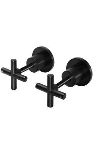 Meir Wall Top Assembly on Long Spindle in Matte Black