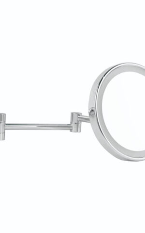 REMER 'ILLUSION' COLLECTION. SMALL LED MIRROR ON A SWIVEL ARM. CHROME FINISH