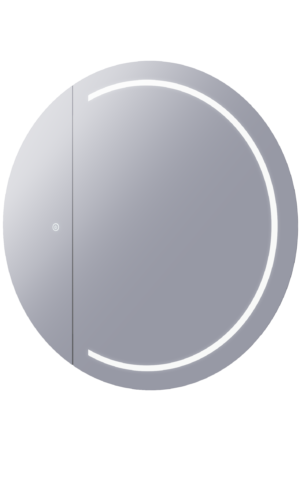 Remer Mirror Cabinet 'Pearl Collection', Round, Single side Door, SKU: RSCPE90