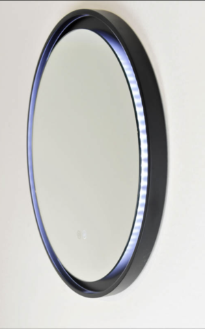 Remer Eclipse LED Mirror in Black Frame (E60D-MB)