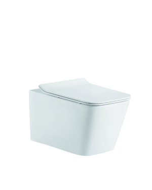 Zeavola Amore Wall Hung Pan Toilet, Rimless