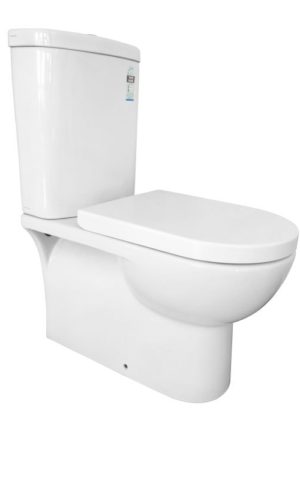 Zeavola 'Olinda' Back to wall toilet suite, back inlet