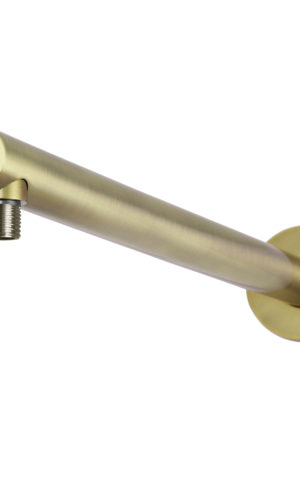 Meir Round wall shower arm 400mm in Tiger Bronze Gold finish