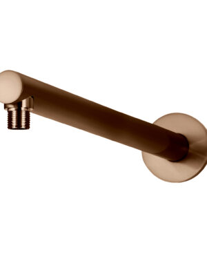 Meir Wall Shower Arm, 400mm in PVD Lustre Bronze finish by Darren Palmer