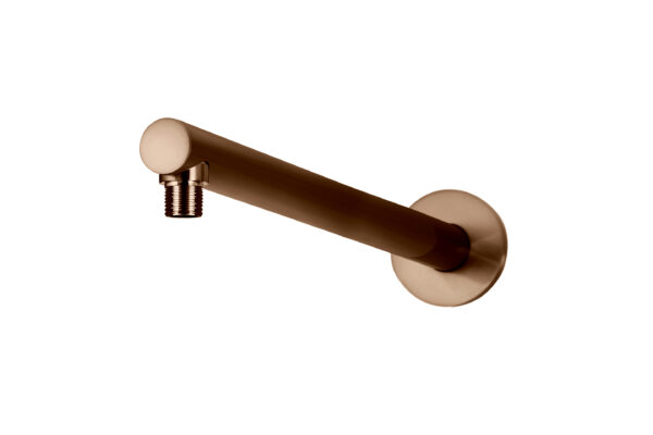 Meir Wall Shower Arm, 400mm in PVD Lustre Bronze finish by Darren Palmer