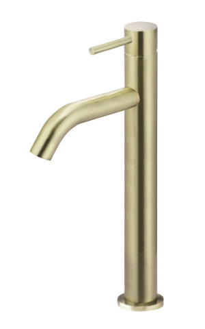 Meir Piccola Tall Basin Mixer Tap in Tiger Bronze Gold Finish - SKU: MB03XL.01-BB