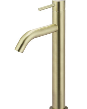 Meir Piccola Tall Basin Mixer Tap in Tiger Bronze Gold Finish - SKU: MB03XL.01-BB