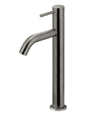 Meir Piccola Tall Basin Mixer Tap in Shadow Finish (PVD Gun Metal Grey)