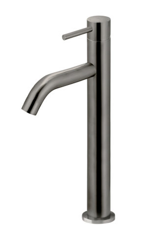 Meir Piccola Tall Basin Mixer Tap in Shadow Finish (PVD Gun Metal Grey)