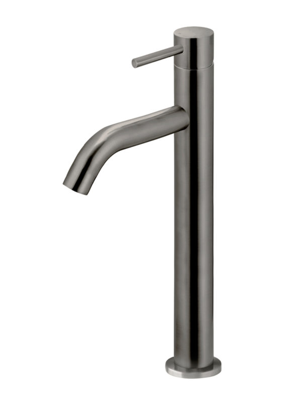 Meir Piccola Tall Basin Mixer Tap in Shadow Finish (PVD Gun Metal Grey)