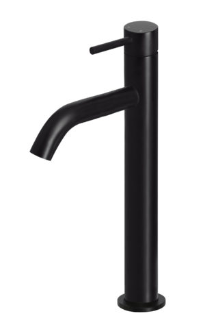 Meir Piccola Tall Basin Mixer Tap in Matte Black Finish - SKU: MB03XL.01