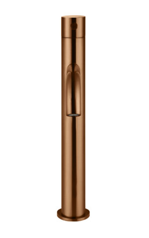 Meir Piccola Tall Basin Mixer with a Pin Handle. PVD Lustre Bronze finish