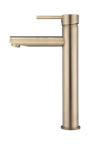 Meir round tall basin mixer in tiger bronze gold finish/ SKU:MB04-R2-CH