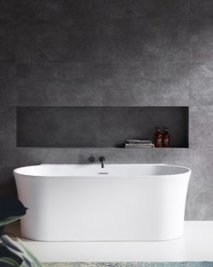 DECINA AURORA BTW FREESTANDING BATH, MATTE WHITE