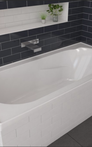 Decina Adatto BTW freestanding bath, white