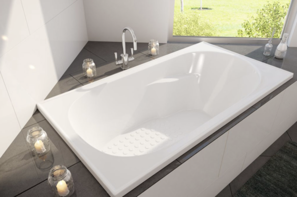 Decina 'Modena' Bath Inset. Gloss White