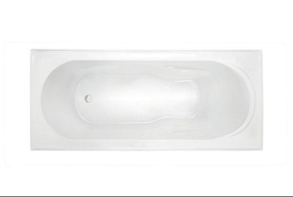 Decina Prezzo Inset Bath, white gloss