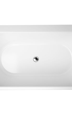 Decina Oxford back to wall bath, white, 1700