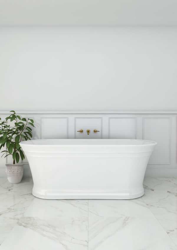 Decina 'Regent' freestanding bath, white, size 1700