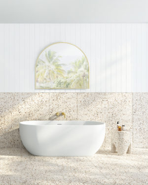 Decina 'Valentina' freestanding bath, matte white