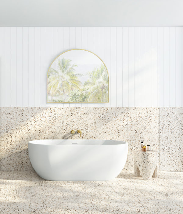 Decina 'Valentina' freestanding bath, matte white