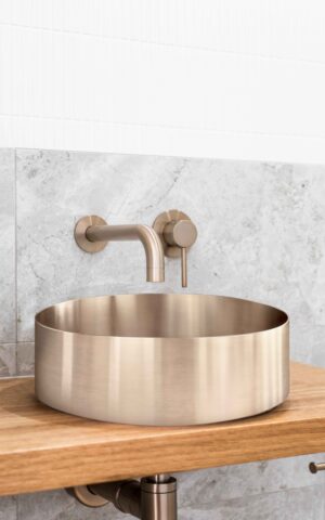 Lavello stainless steel basin - PVD Champagne