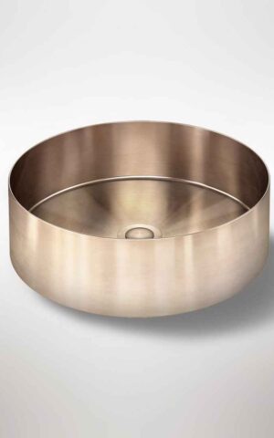 Lavello stainless steel basin - PVD Champagne