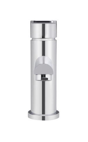 Meir round basin mixer tap in chrome finish