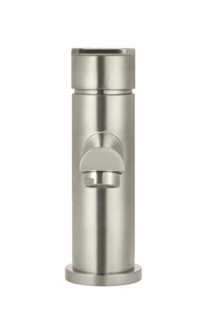 Meir round basin mixer tap in PVD Brushed Nickel finish