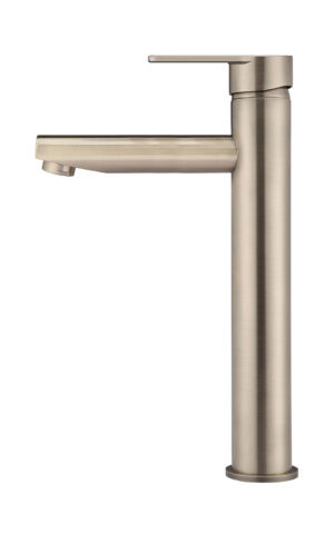 Meir Round Tall Basin Mixer - Champagne finish