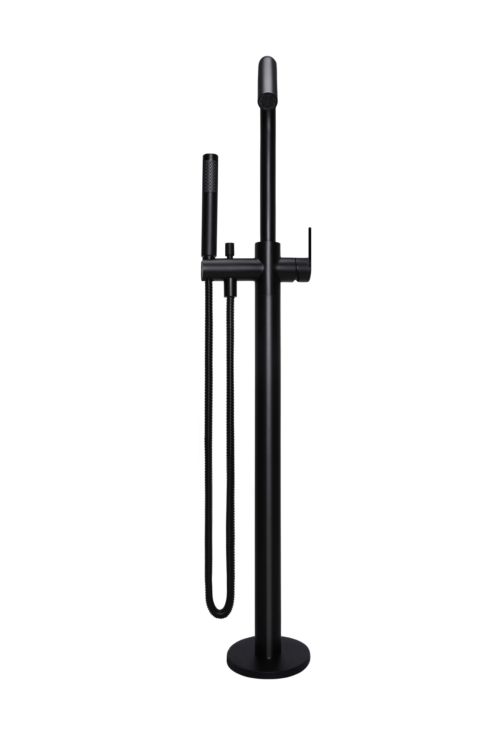 MB09PD_Meir_Matte_Black_Round_Freestanding_Bath_Spout_and_Hand_Shower_Paddle-3 | Tap & Sink Contemporary Living Pty Ltd Bath Spout & Hand Shower with Paddle - Matte Black finish