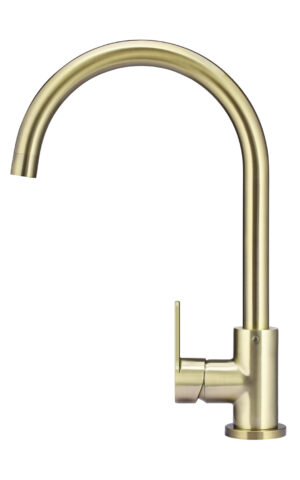 Meir PVD Tiger Bronze Gold Gooseneck Kitchen Mixer Tap