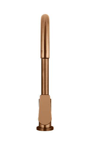 Meir Round Kitchen Mixer Tap in PVD Lustre Bronze finish. Paddle Range.