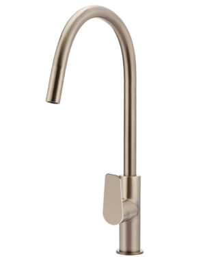 Meir Piccola Pull-Out Kitchen Mixer Tap - Champagne finish