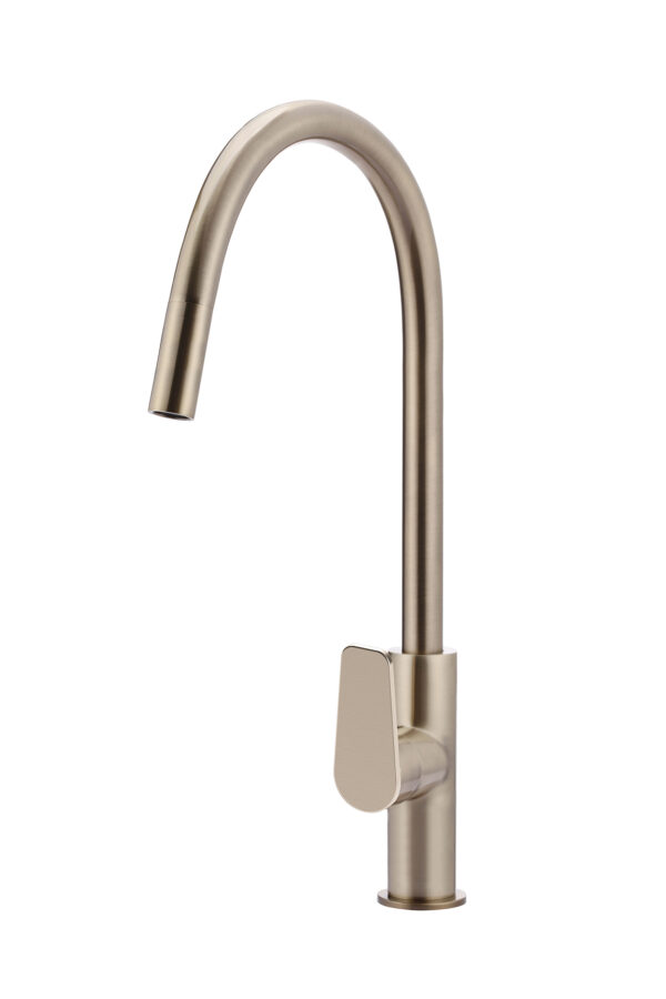 Meir Piccola Pull-Out Kitchen Mixer Tap - Champagne finish