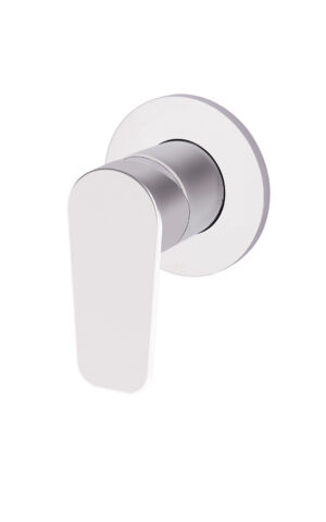 Meir round wall mixer, paddle range - in Chrome finish