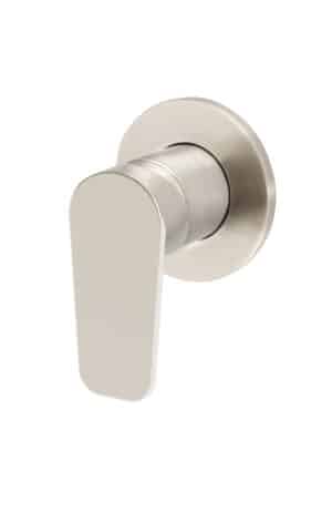 Meir round wall mixer, paddle range - in PVD Brushed Nickel finish