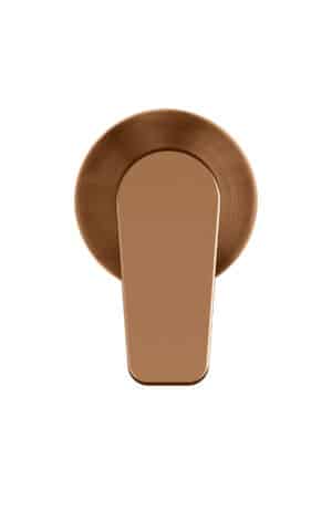 MEIR ROUND WALL MIXER PADDLE HANDLE TRIM KIT (IN-WALL BODY NOT INCLUDED). PVD LUSTRE BRONZE