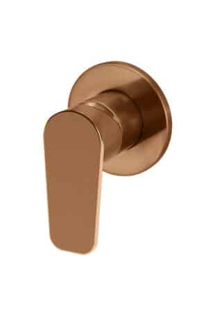 MEIR ROUND WALL MIXER PADDLE HANDLE TRIM KIT (IN-WALL BODY NOT INCLUDED). PVD LUSTRE BRONZE