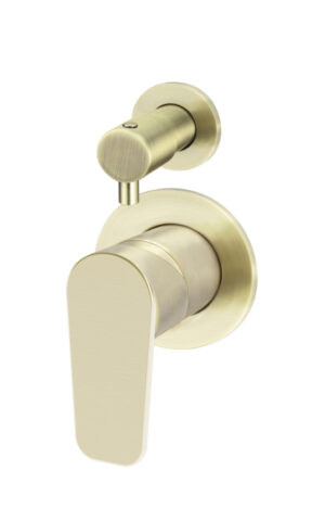 Meir Round Diverter Mixer - Paddle Range, PVD Tiger Bronze Gold finish