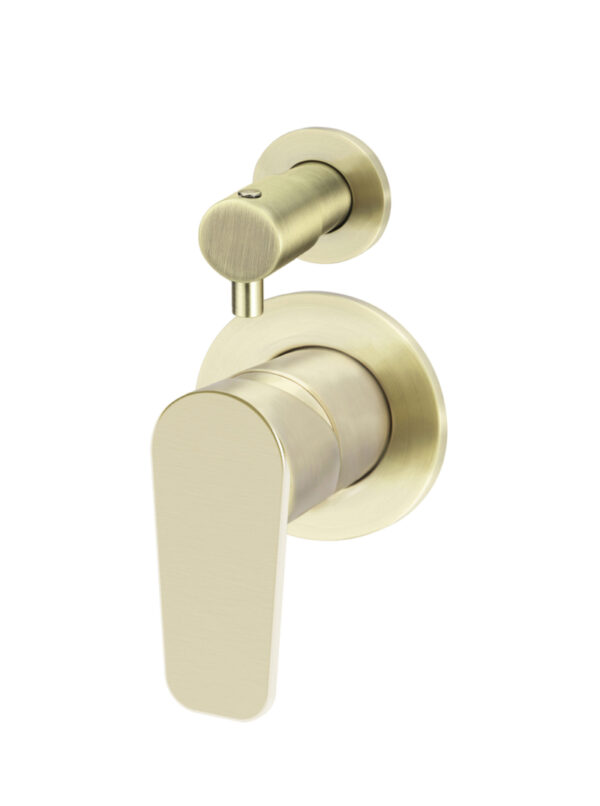 Meir Round Diverter Mixer - Paddle Range, PVD Tiger Bronze Gold finish