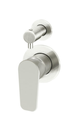 Meir Round Diverter Mixer - Paddle Range, PVD Brushed Nickel finish