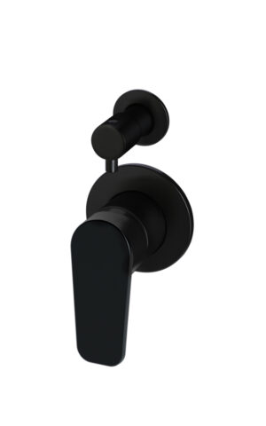 Meir Round Diverter Mixer - Paddle Range, Matte Black finish