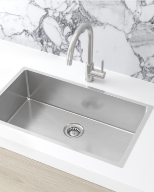 Lavello Kitchen Sink - Single Bowl (760x440mm) in PVD Brushed Nickel finish