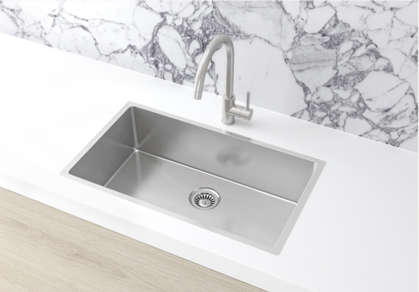 Lavello Kitchen Sink - Single Bowl (760x440mm) in PVD Brushed Nickel finish