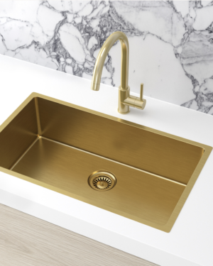 Lavello Kitchen Sink - Single Bowl (760x440mm) in PVD Tiger Bronze Gold finish